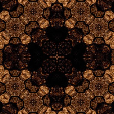 Kusursuz kare soyut desen. Sanat dokusu. Sanat mandala. Simetrik desen