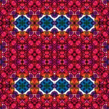 Kusursuz kare soyut desen. Sanat dokusu. Sanat mandala. Simetrik desen