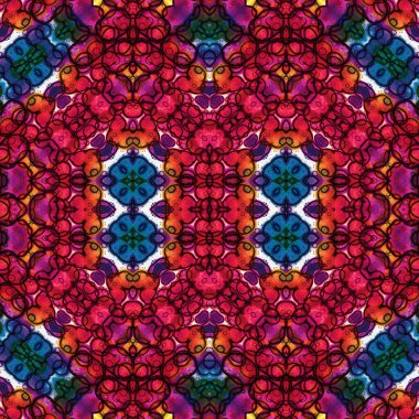 Kusursuz kare soyut desen. Sanat dokusu. Sanat mandala. Simetrik desen