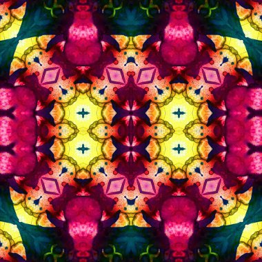 Kusursuz kare soyut desen. Sanat dokusu. Sanat mandala. Simetrik desen