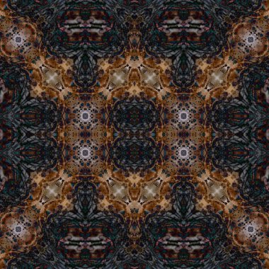 Kusursuz kare soyut desen. Sanat dokusu. Sanat mandala. Simetrik desen