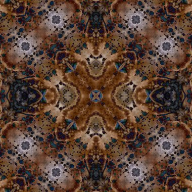 Kusursuz kare soyut desen. Sanat dokusu. Sanat mandala. Simetrik desen