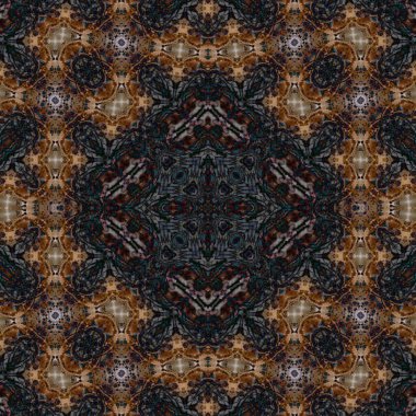 Kusursuz kare soyut desen. Sanat dokusu. Sanat mandala. Simetrik desen