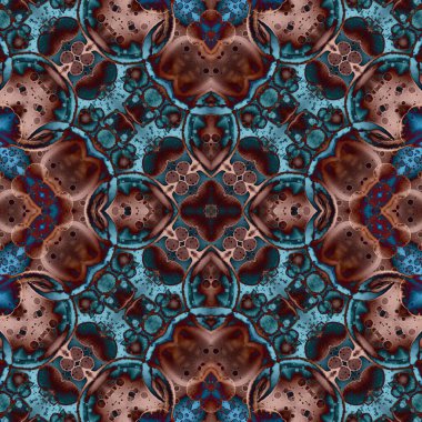 Kusursuz kare soyut desen. Sanat dokusu. Sanat mandala. Simetrik desen