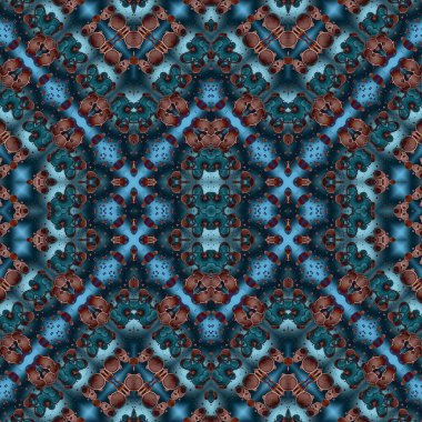 Kusursuz kare soyut desen. Sanat dokusu. Sanat mandala. Simetrik desen