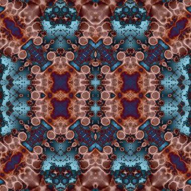 Kusursuz kare soyut desen. Sanat dokusu. Sanat mandala. Simetrik desen