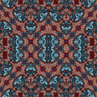 Kusursuz kare soyut desen. Sanat dokusu. Sanat mandala. Simetrik desen