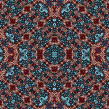 Kusursuz kare soyut desen. Sanat dokusu. Sanat mandala. Simetrik desen