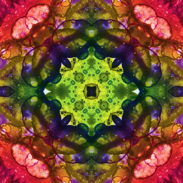 Kusursuz kare soyut desen. Sanat dokusu. Sanat mandala. Simetrik desen