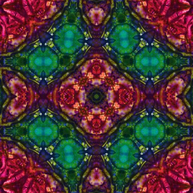 Kusursuz kare soyut desen. Sanat dokusu. Sanat mandala. Simetrik desen