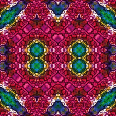 Kusursuz kare soyut desen. Sanat dokusu. Sanat mandala. Simetrik desen