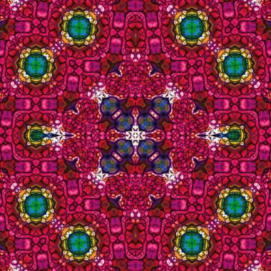 Kusursuz kare soyut desen. Sanat dokusu. Sanat mandala. Simetrik desen