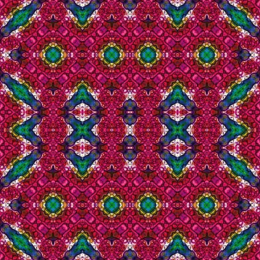 Kusursuz kare soyut desen. Sanat dokusu. Sanat mandala. Simetrik desen