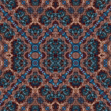 Kusursuz kare soyut desen. Sanat dokusu. Sanat mandala. Simetrik desen