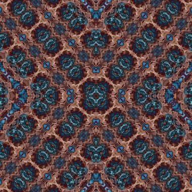 Kusursuz kare soyut desen. Sanat dokusu. Sanat mandala. Simetrik desen