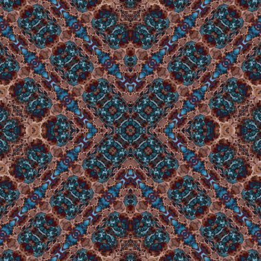 Kusursuz kare soyut desen. Sanat dokusu. Sanat mandala. Simetrik desen