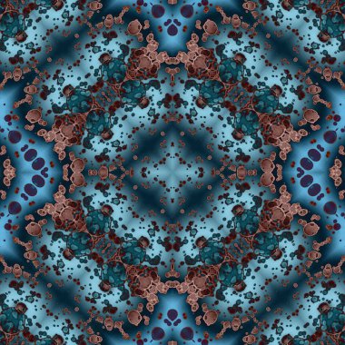 Kusursuz kare soyut desen. Sanat dokusu. Sanat mandala. Simetrik desen