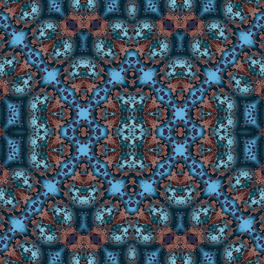 Kusursuz kare soyut desen. Sanat dokusu. Sanat mandala. Simetrik desen