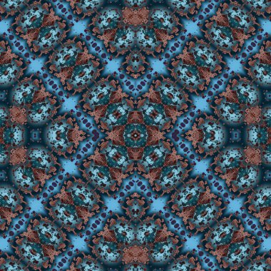 Kusursuz kare soyut desen. Sanat dokusu. Sanat mandala. Simetrik desen