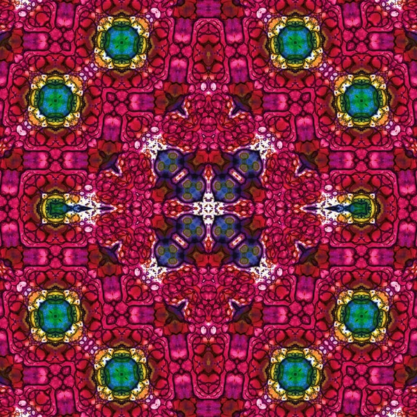 Kusursuz kare soyut desen. Sanat dokusu. Sanat mandala. Simetrik desen