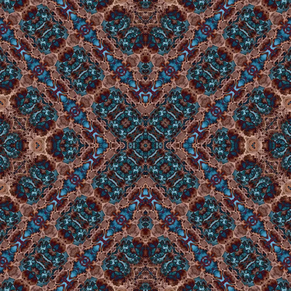 Kusursuz kare soyut desen. Sanat dokusu. Sanat mandala. Simetrik desen