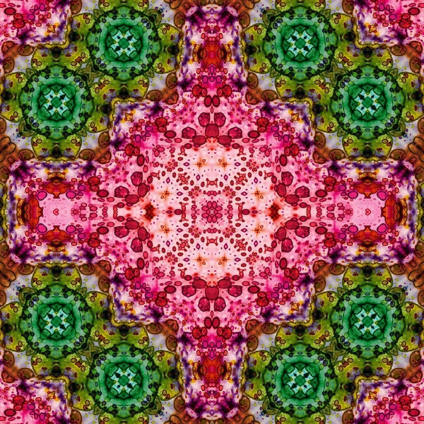 Kusursuz kare soyut desen. Sanat dokusu. Sanat mandala. Simetrik desen