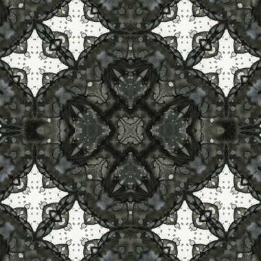 Kusursuz kare soyut desen. Sanat dokusu. Sanat mandala. Simetrik desen