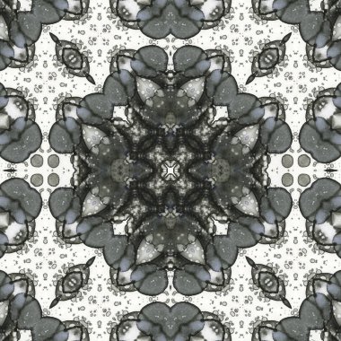 Kusursuz kare soyut desen. Sanat dokusu. Sanat mandala. Simetrik desen