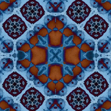 Kusursuz kare soyut desen. Sanat dokusu. Sanat mandala. Simetrik desen