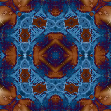 Kusursuz kare soyut desen. Sanat dokusu. Sanat mandala. Simetrik desen