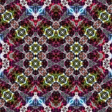 Kusursuz kare soyut desen. Sanat dokusu. Sanat mandala. Simetrik desen