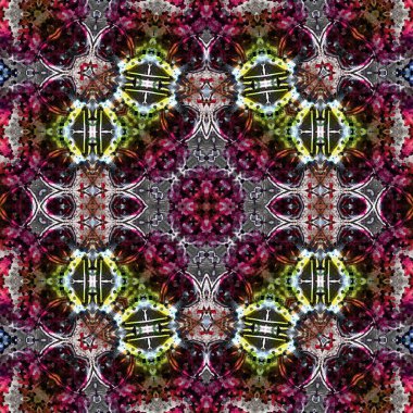 Kusursuz kare soyut desen. Sanat dokusu. Sanat mandala. Simetrik desen