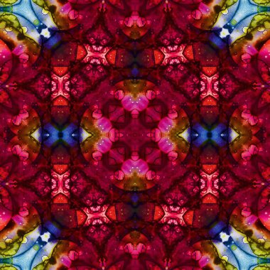 Kusursuz kare soyut desen. Sanat dokusu. Sanat mandala. Simetrik desen