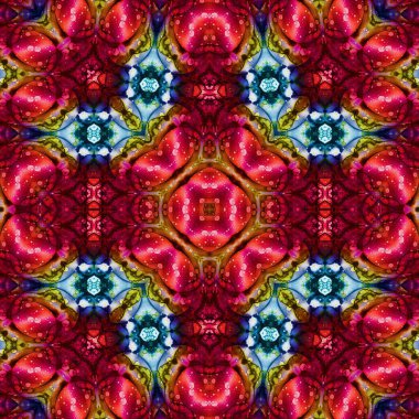 Kusursuz kare soyut desen. Sanat dokusu. Sanat mandala. Simetrik desen