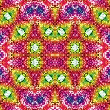 Kusursuz kare soyut desen. Sanat dokusu. Sanat mandala. Simetrik desen