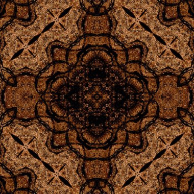 Kusursuz kare soyut desen. Sanat dokusu. Sanat mandala. Simetrik desen