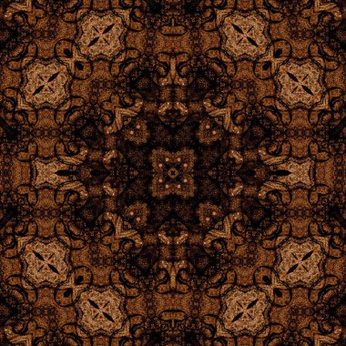 Kusursuz kare soyut desen. Sanat dokusu. Sanat mandala. Simetrik desen