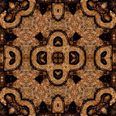 Kusursuz kare soyut desen. Sanat dokusu. Sanat mandala. Simetrik desen