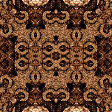 Kusursuz kare soyut desen. Sanat dokusu. Sanat mandala. Simetrik desen