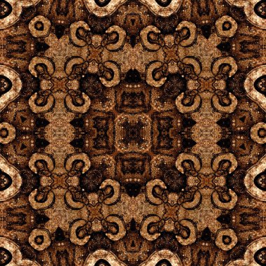 Kusursuz kare soyut desen. Sanat dokusu. Sanat mandala. Simetrik desen