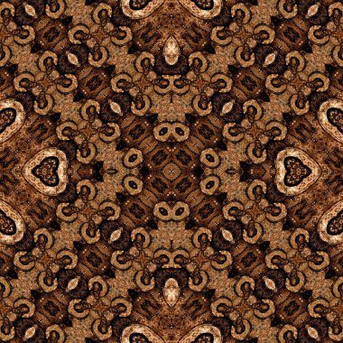 Kusursuz kare soyut desen. Sanat dokusu. Sanat mandala. Simetrik desen