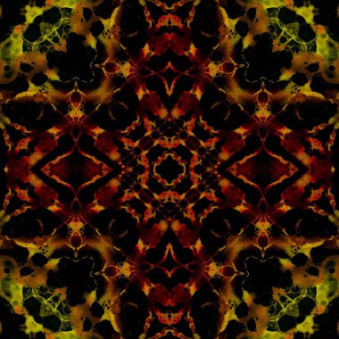 Kusursuz kare soyut desen. Sanat dokusu. Sanat mandala. Simetrik desen