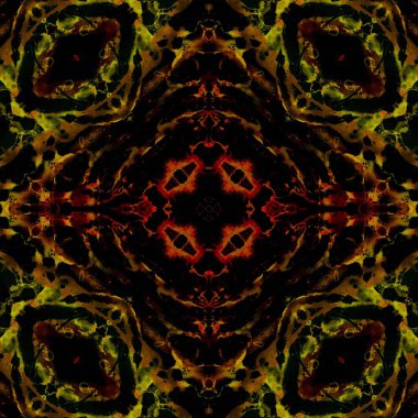 Kusursuz kare soyut desen. Sanat dokusu. Sanat mandala. Simetrik desen