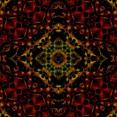 Kusursuz kare soyut desen. Sanat dokusu. Sanat mandala. Simetrik desen