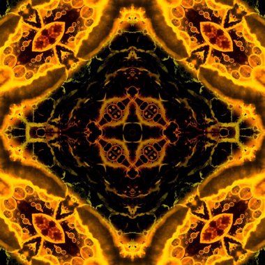 Kusursuz kare soyut desen. Sanat dokusu. Sanat mandala. Simetrik desen