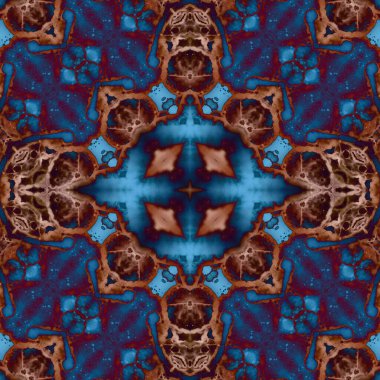 Kusursuz kare soyut desen. Sanat dokusu. Sanat mandala. Simetrik desen