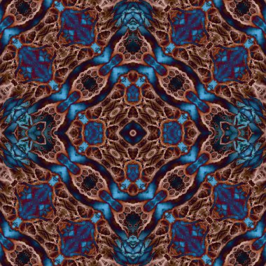 Kusursuz kare soyut desen. Sanat dokusu. Sanat mandala. Simetrik desen