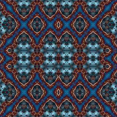 Kusursuz kare soyut desen. Sanat dokusu. Sanat mandala. Simetrik desen