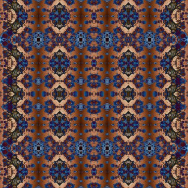 Kusursuz kare soyut desen. Sanat dokusu. Sanat mandala. Simetrik desen