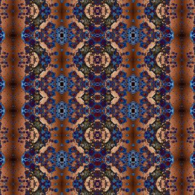 Kusursuz kare soyut desen. Sanat dokusu. Sanat mandala. Simetrik desen